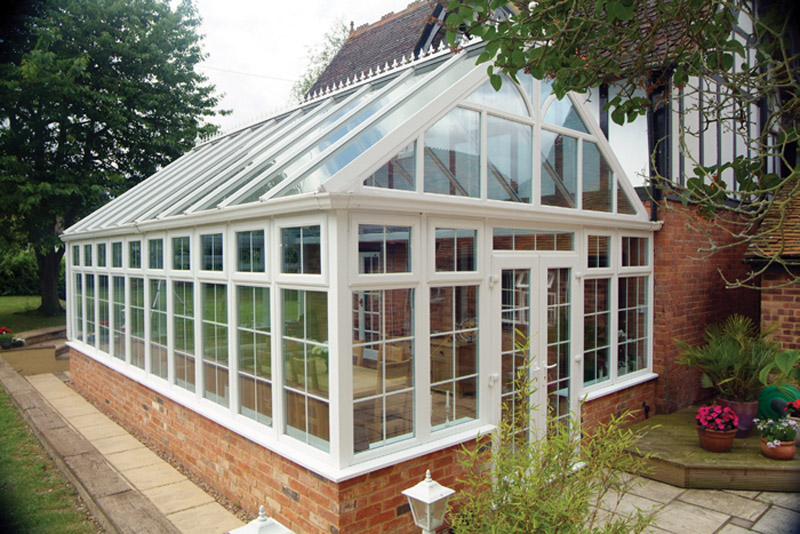 Gable greenhouse conservatory